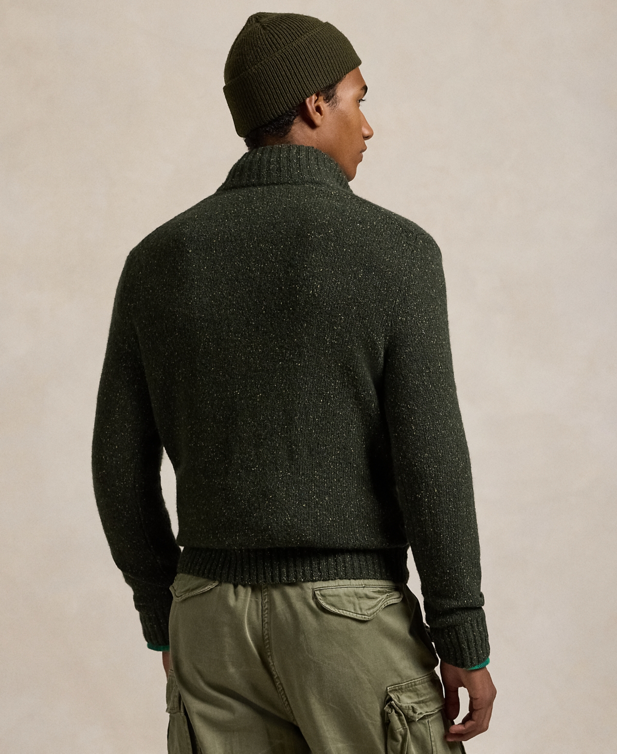 Polo Ralph Lauren Men's Speckled Wool-Blend Mockneck Sweater