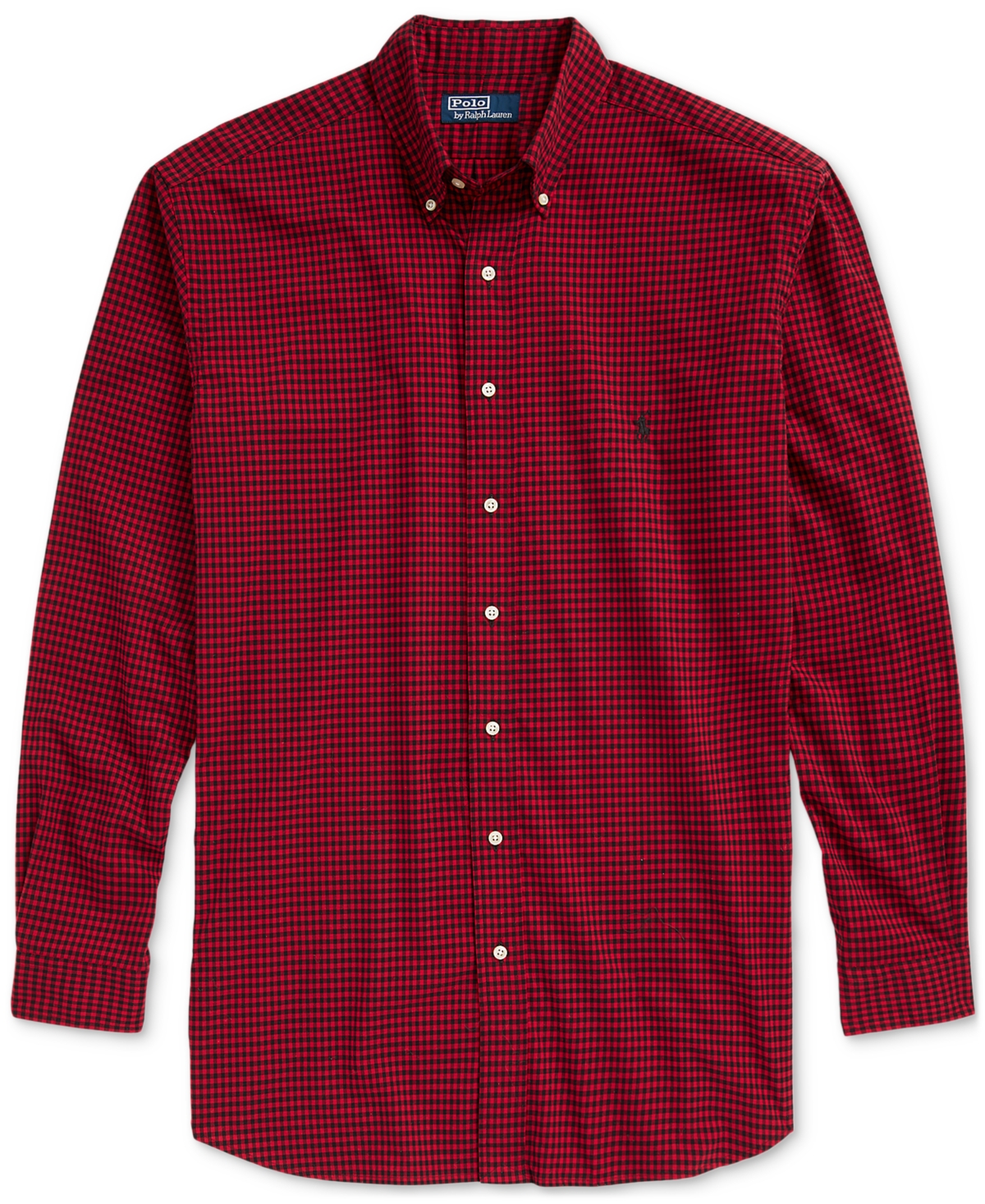 Polo Ralph Lauren Men's Big & Tall Cotton Twill Shirt -Nero