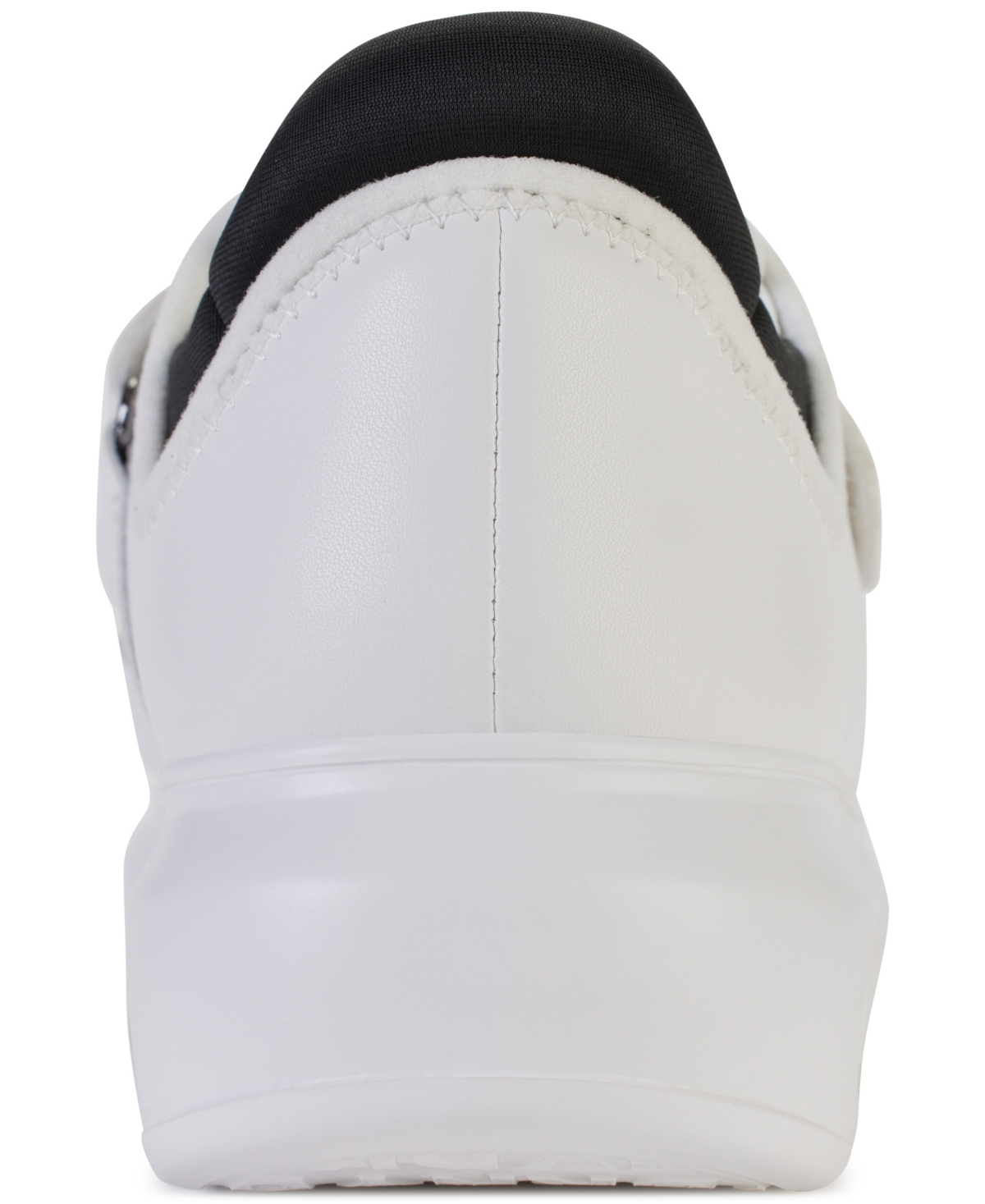 Dkny Jamiah Platform Sneaker In White And Black