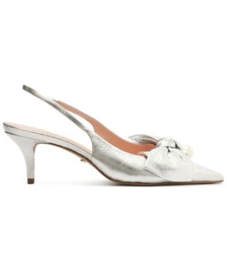 Women's Mother of Pearl Low Stiletto Pumps