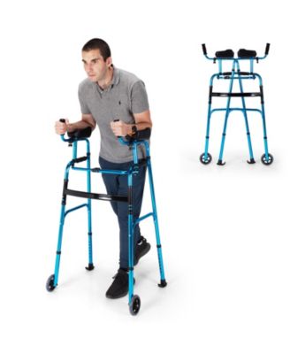 Folding Adjustable Aluminum Wheel Walking Frame