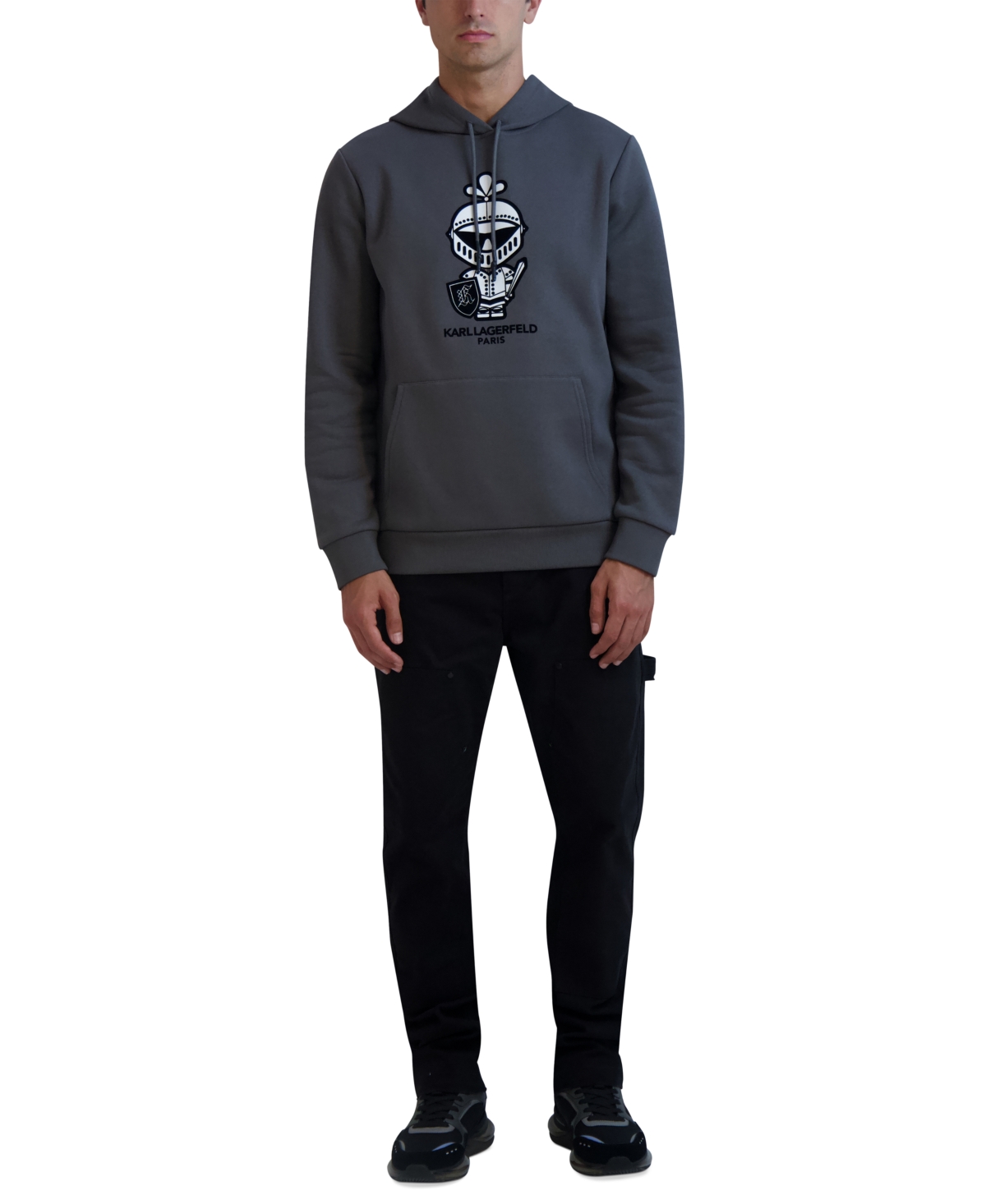 Karl Lagerfeld Paris Men's Armor Karl Graphic Hoodie