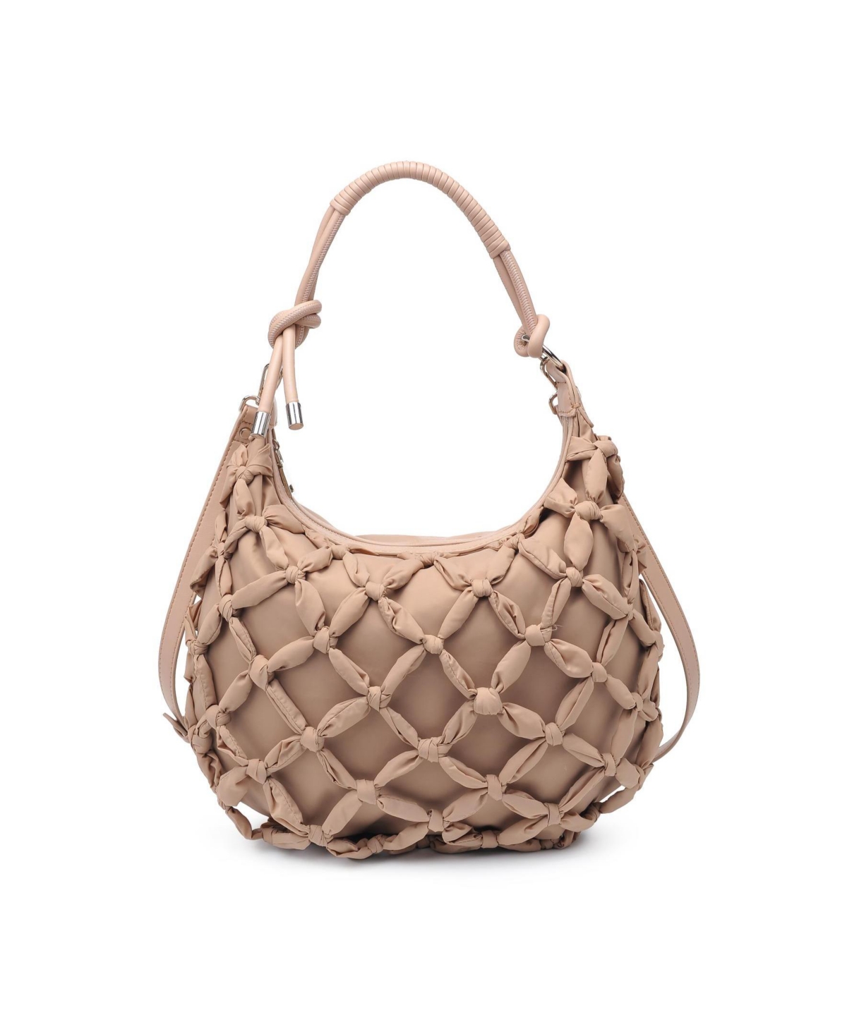 Moda Luxe Leslie Knotted Hobo Bag In Natural