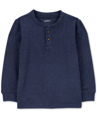 Toddler Boys Drop Needle Long-Sleeve Henley T-Shirt