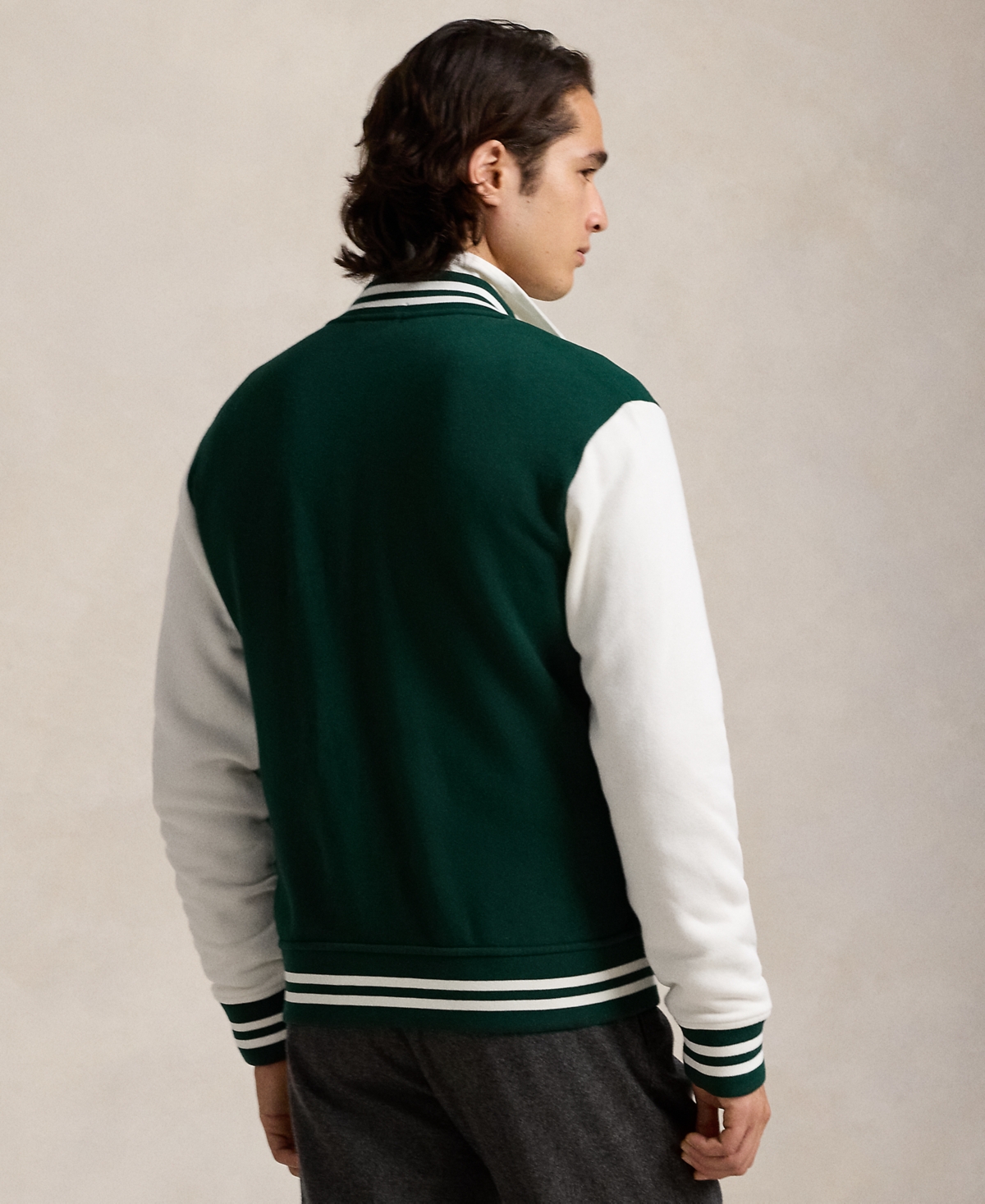 Polo Ralph Lauren Men's Fleece Letterman Jacket