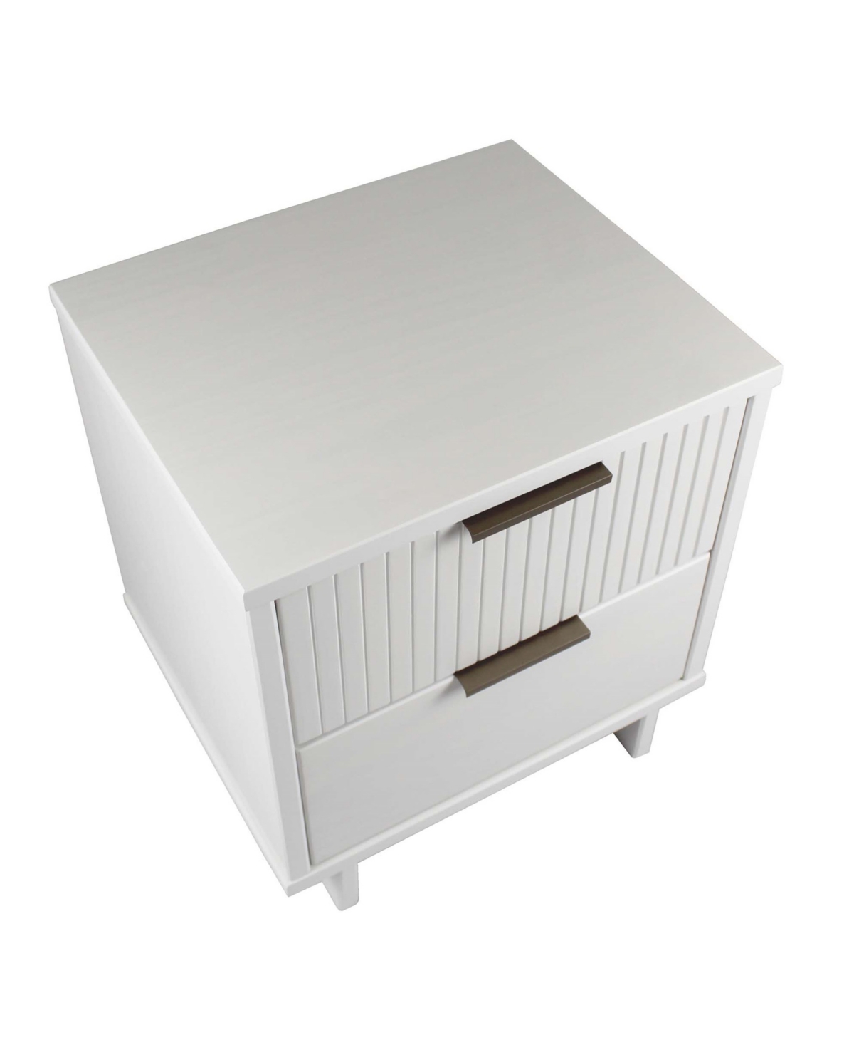 Manhattan Comfort Granville 2-piece 2-drawer Nightstand Set In White