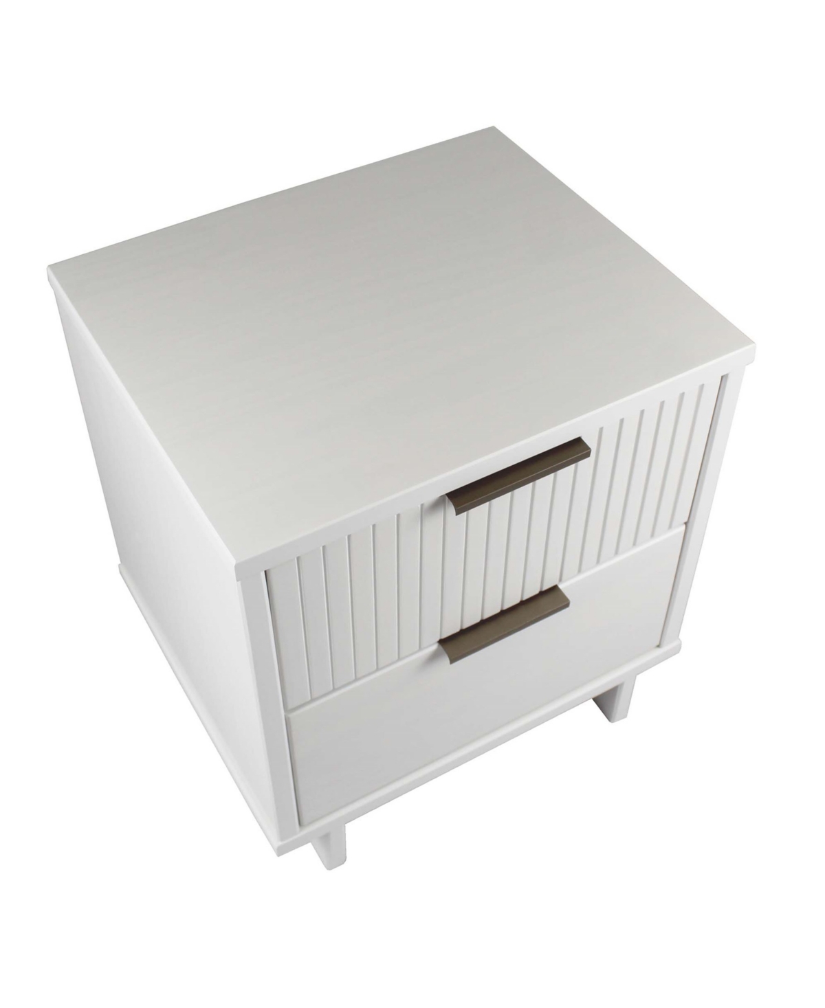 Manhattan Comfort 2-piece Granville Solid Pine Wood 3-drawer Standard Dresser And 2-drawer Nightstand Set In White