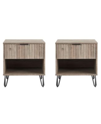 DUMBO 2-Piece 1-Drawer Modern Nightstand Set