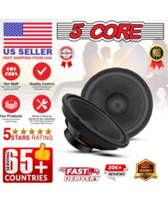 8 Inch Subwoofer Speaker 500W Peak 4 Ohm Replacement Car door Bass Sub Woofer - 4 PCS