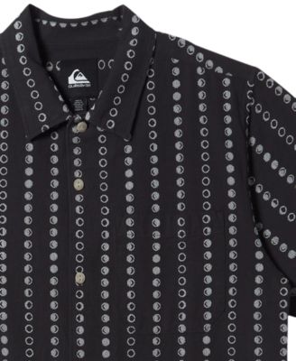 Men's Lunar Phases Casual Short Sleeve Shirt