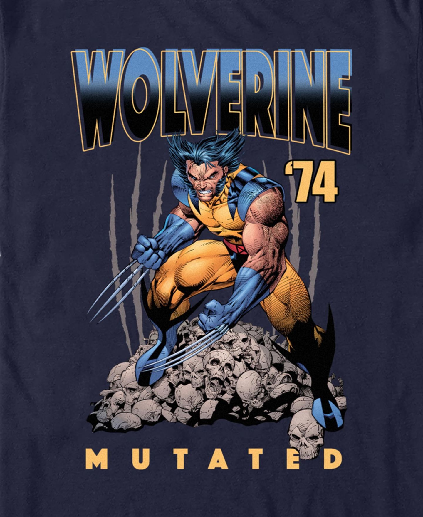 Мужская футболка Fifth Sun Wolverine Mutated Short Sleeve, цвет: Тёмно-синий — фото 3