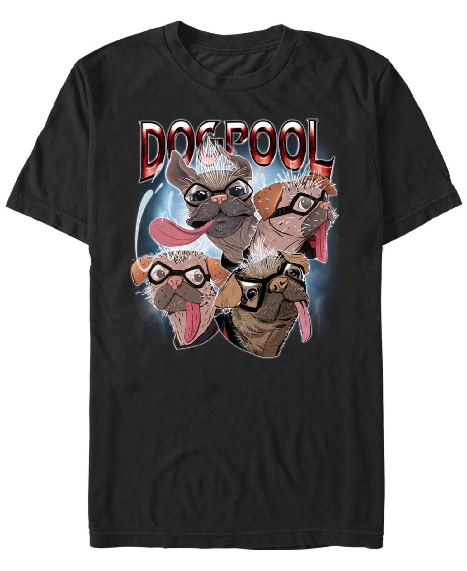 Men's Dogpool And Lightning Short Sleeve T-Shirt