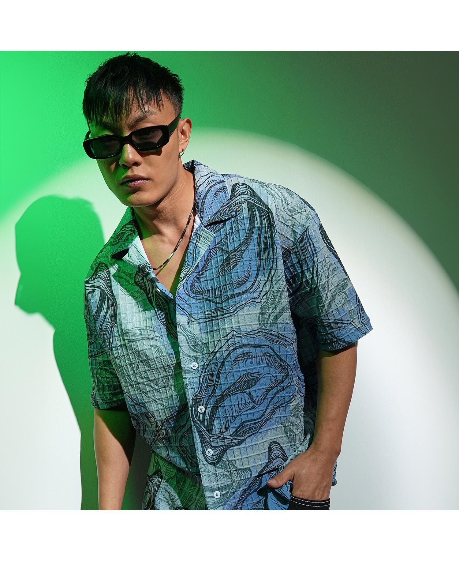Men's Contrast Hazy Shirt