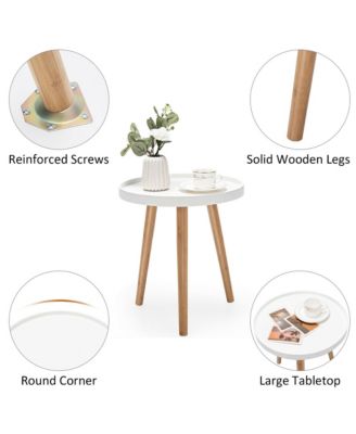 Set of 2 Round Side Table Sofa Coffee End Accent Table Nightstand Home