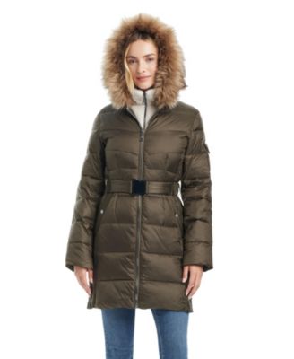 Women's Mid-Length Fitted Puffer Coat