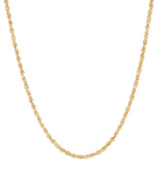 Macy's - Polished Rope Link 18" Chain Necklace in 14k Gold