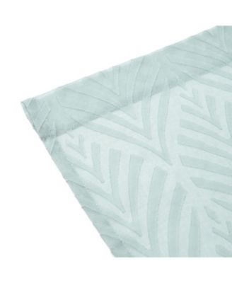 Premium Quatrefoil Voile Sheer Curtains - 2-Panel Light Filtering Curtains for Living Room, Bedroom, Kitchen - 52" x 84" - Sage