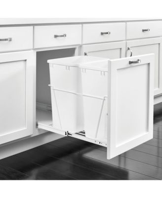 Double Pullout Kitchen Cabinet 27 qt. Trash Can, RV-15PB-2 S