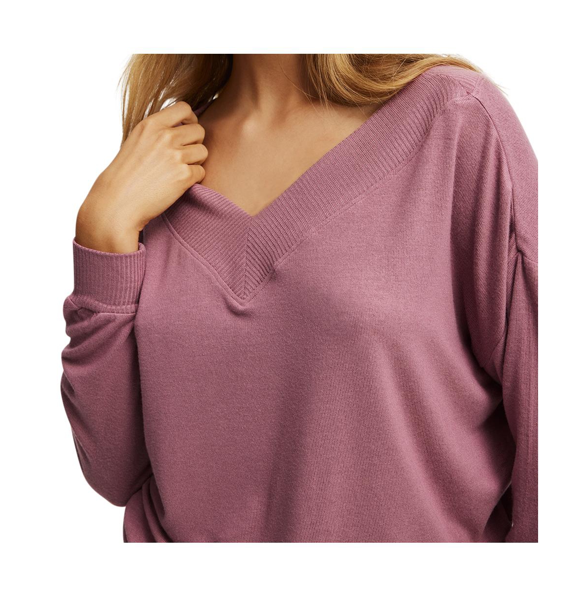 Cotton On Women's Super Soft Deep V Sweater