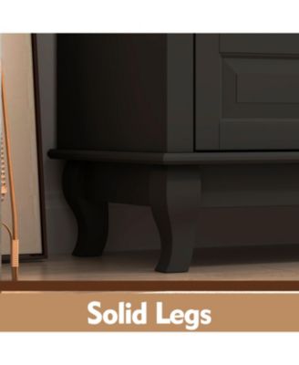 9-Drawer Gray Wood Dresser Bedroom Storage Cabinet Modern Style