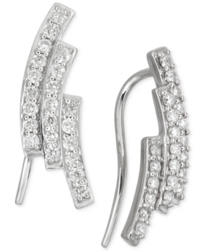 image of Diamond Three-Row Ear Crawlers (1/2 ct. t.w.) in 14k White Gold