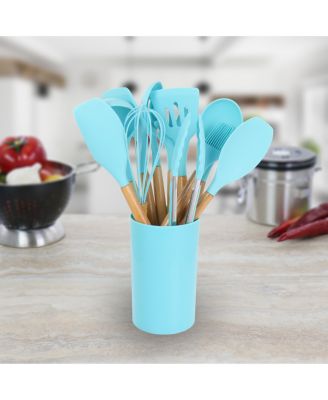 Collection Silicone and Wood Cooking Utensils, Set of 12