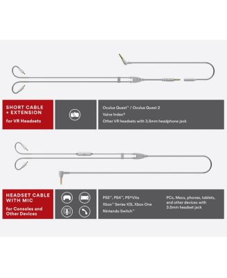 M6 VR In-Ear Headphones for VR Headsets & Other Devices