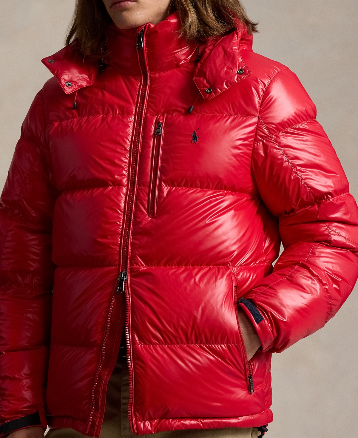 Polo Ralph Lauren Men's The Gorham Glossy Down Jacket - Rl2000 Red