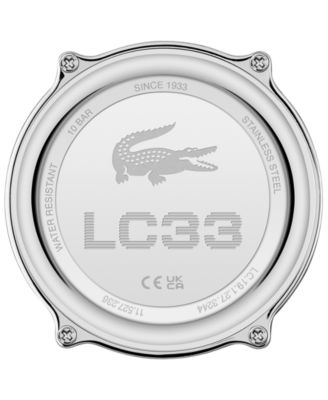 Men's LC33 Black Silicone Strap Watch 45mm