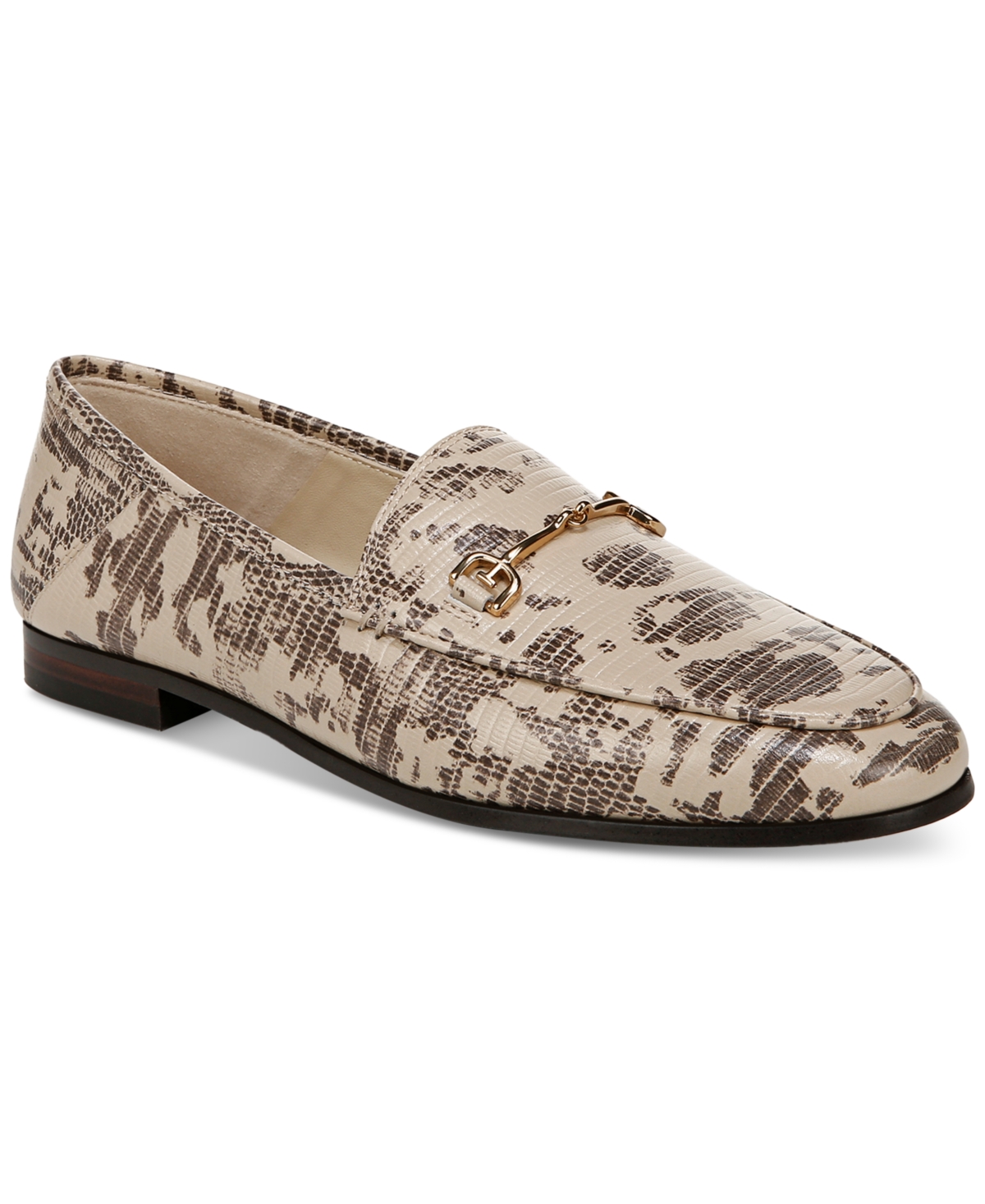 Sam Edelman Loraine Bit Loafer Roccia Grey Leather In Roccia