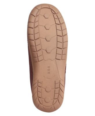 Vintage Men's Microsuede Corduroy Clog with Faux Shearling Lining and Indoor-Outdoor Sole Shoe