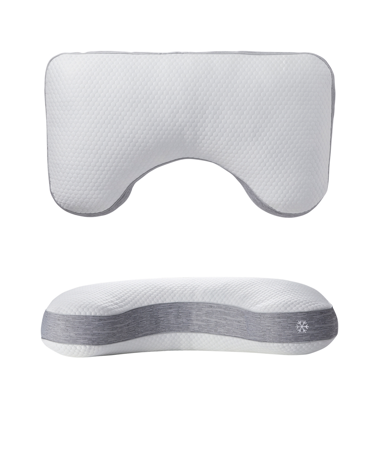 Nestl Adjustable Memory Foam Blend Cooling Side Sleeper Pillow, Queen In White