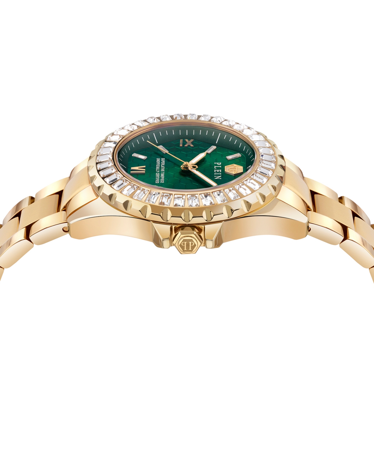 Philipp Plein Plein Heaven Crystal Watch In Gold