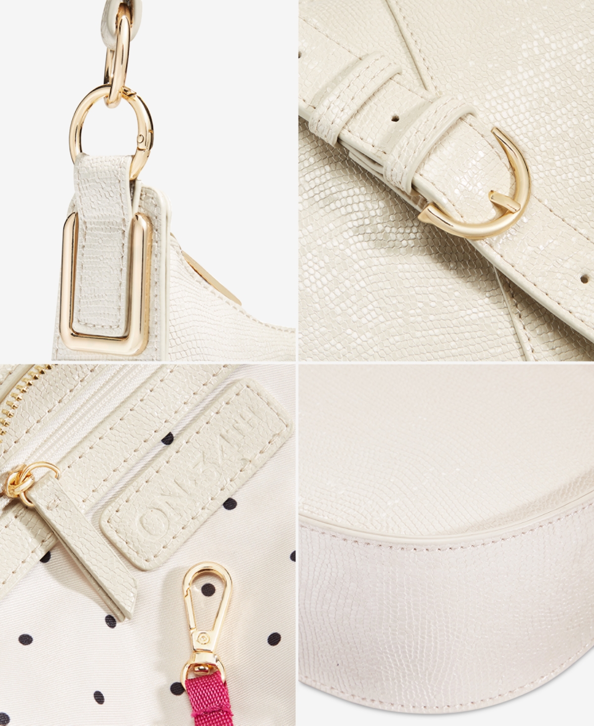 On 34th Dyanne Apricot Small Crossbody, Created For Macy's In Washed Whi