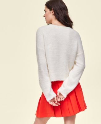 Disney | Macy's Women's Minnie Majorette Fuzzy Sweater, Created for Macy's