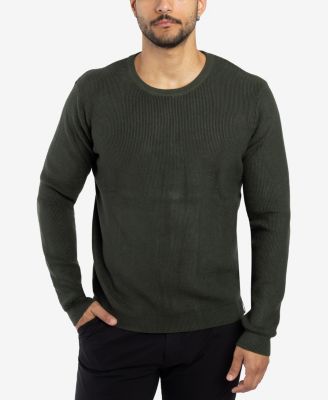 Men's Ribbed Crew Neck Sweater