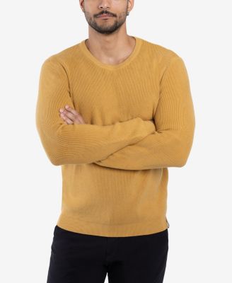Men's Ribbed Crew Neck Sweater