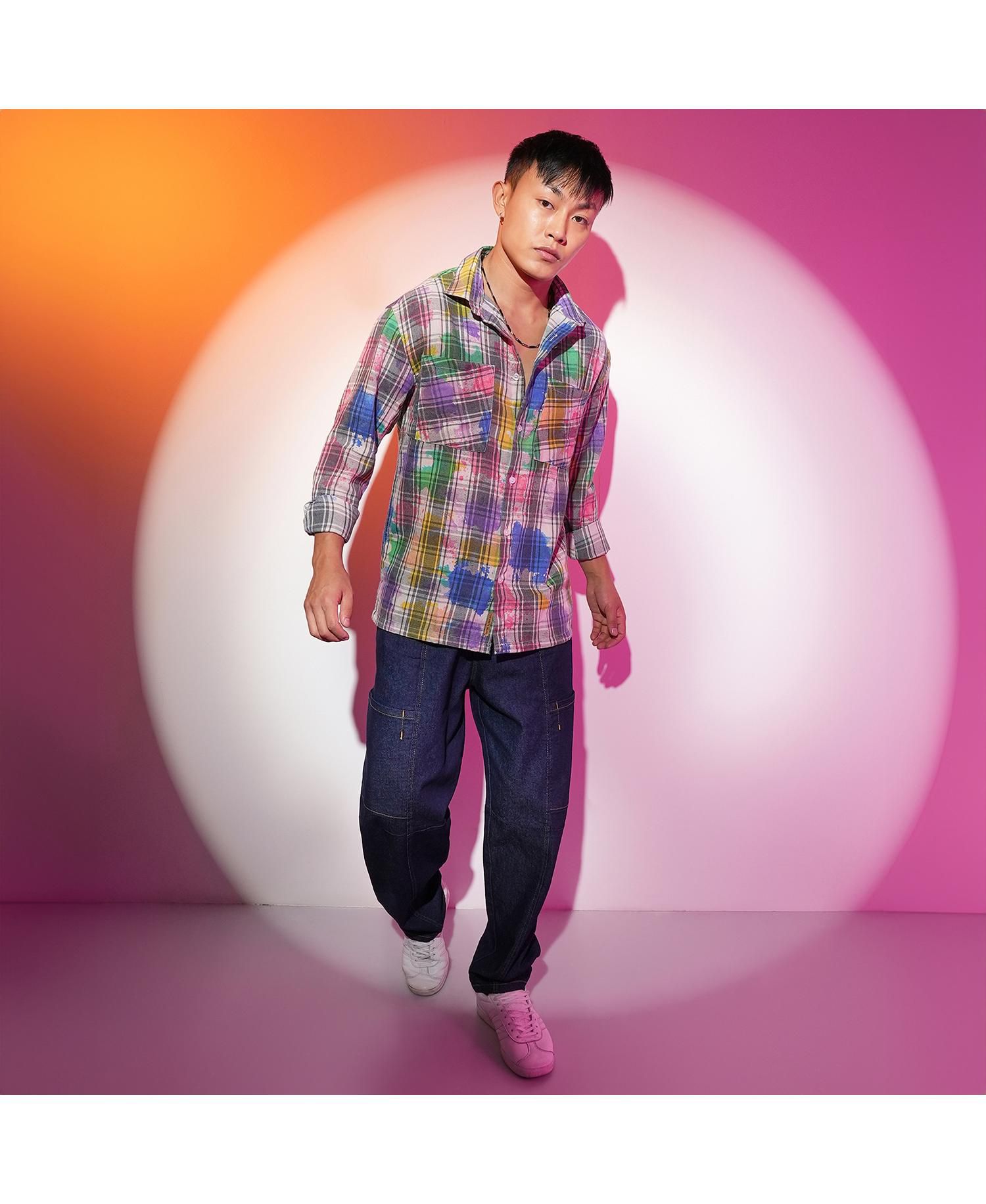 Heathered-Buffalo Check Shirt