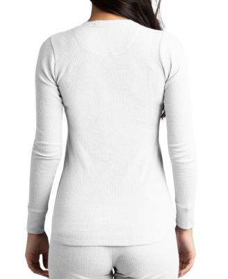 Women's WAFFLE Long Sleeve Thermal Crew