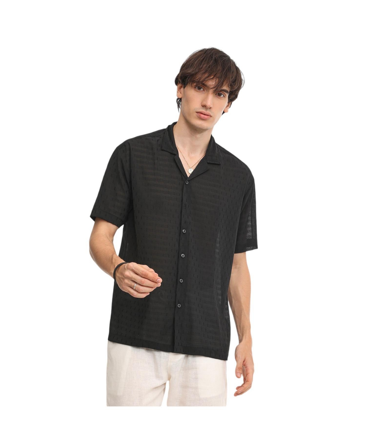 Landscape Strokes Shirt - Black
