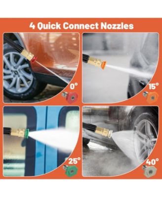 2400 PSI High Pressure Cleaner Machine Electric Pressure Washer with 4 Wheels