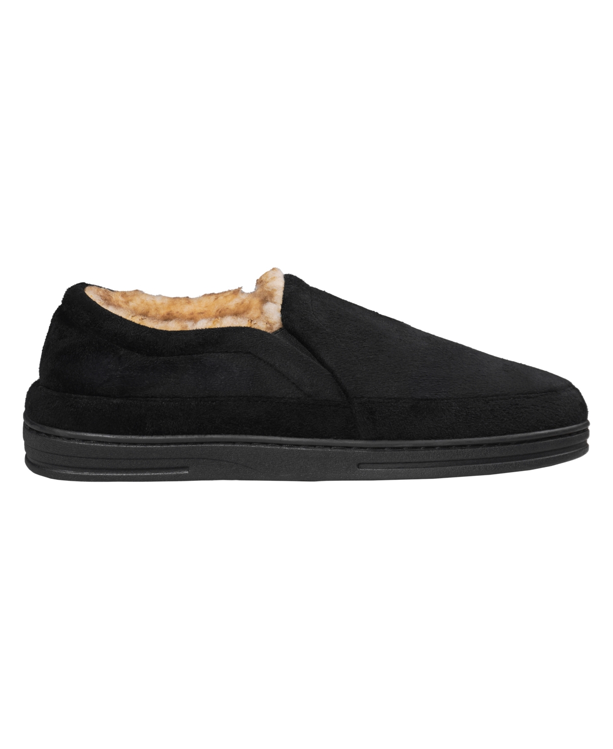 Weatherproof Men's Microsuede Twin Gore Clog with Faux Fur Lining and Indoor-Outdoor Sole Shoe