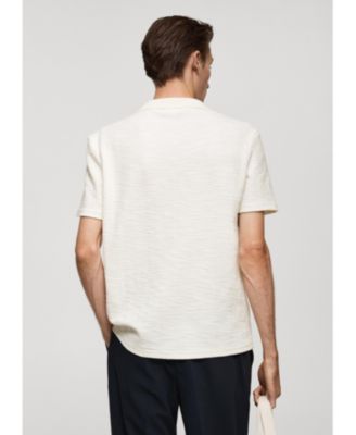 Men's Patterned Cotton Polo Shirt