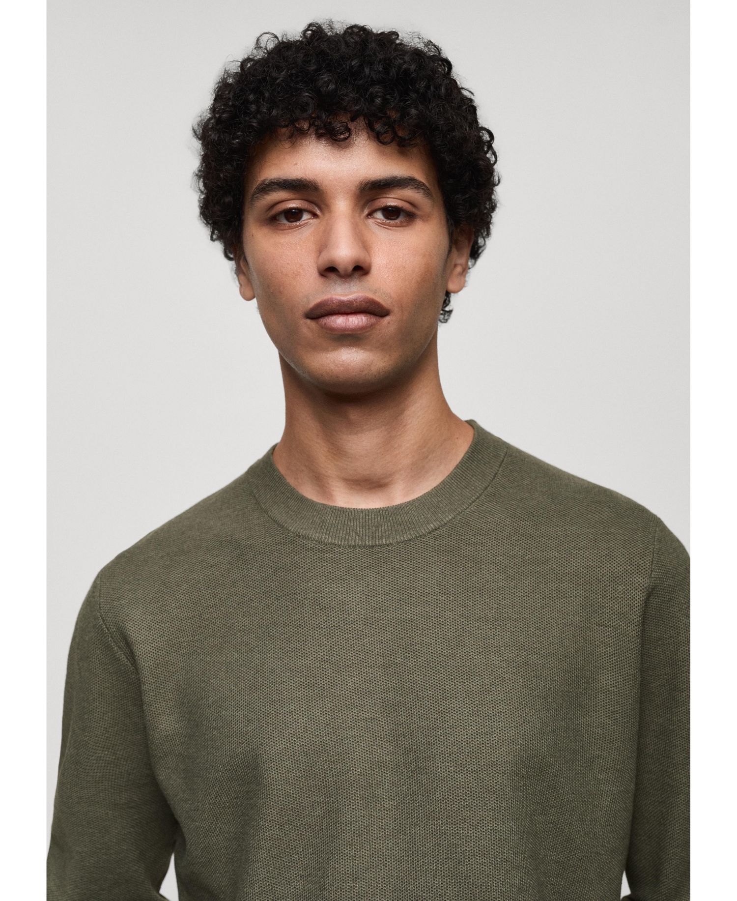 Men's Fine-Knit Cotton Sweater