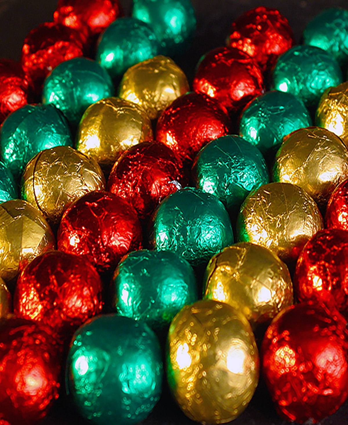 Betsy Ann Chocolates Holiday Milk Chocolate Foil Christmas Presents Foil Balls Bundle, 2 Piece Set In No Color