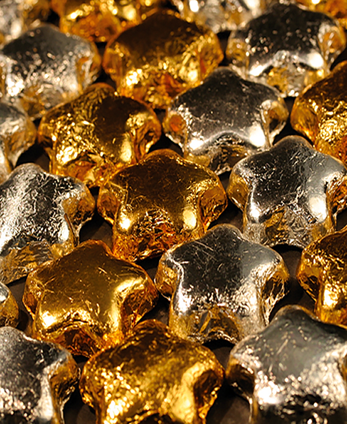 Betsy Ann Chocolates Milk Chocolate Foil Stars, 2 Pack In No Color
