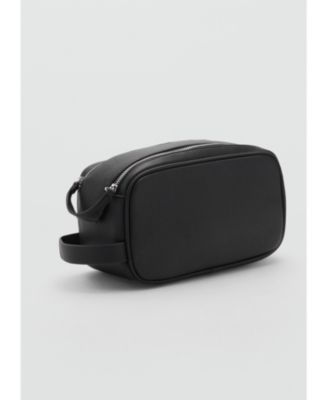 Men's Zipped Pebbled Cosmetic Bag