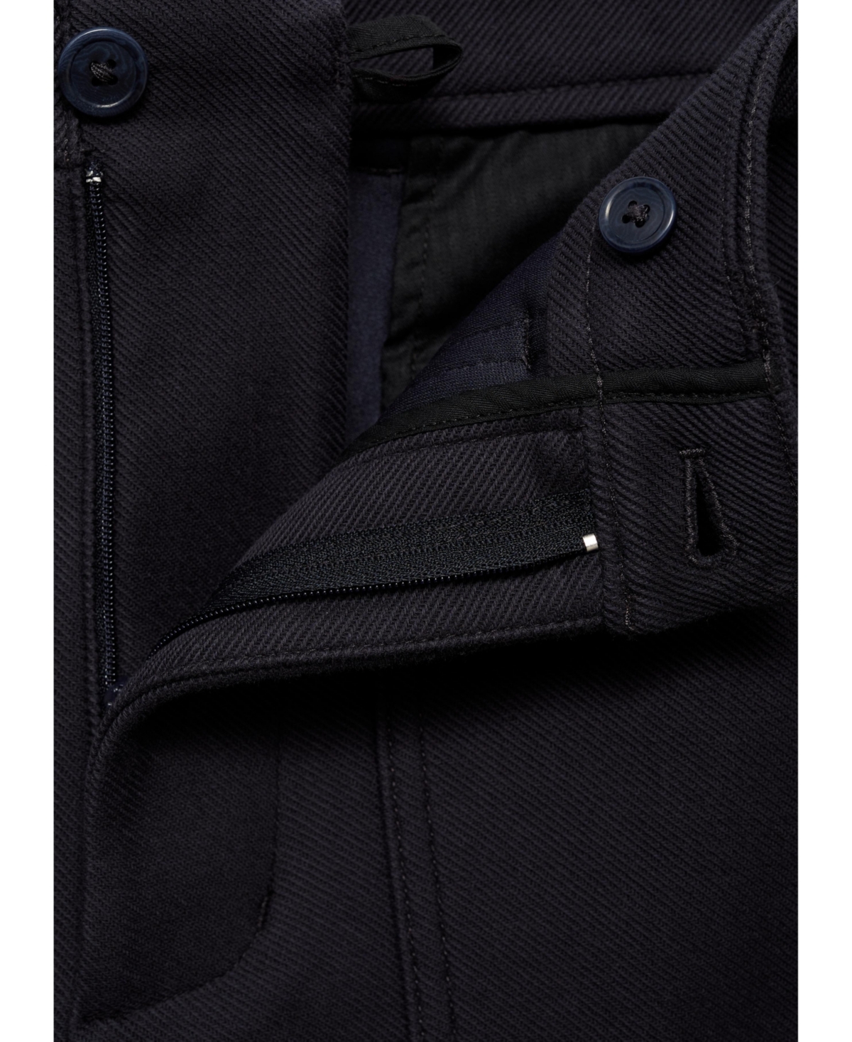 Mango Men's Textured Cotton Pants