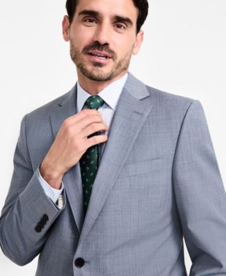 Men's Wool-Blend Stretch Classic-Fit Suit Separates Jacket 