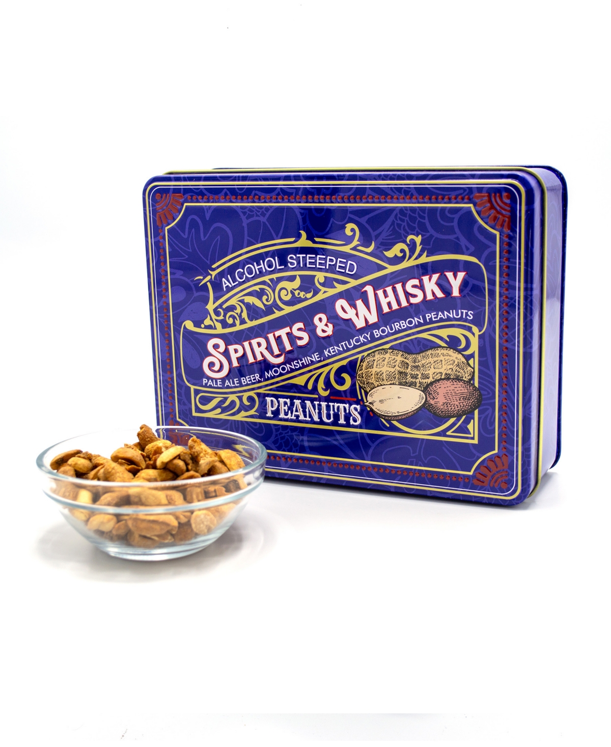 Dm Snacks Spirits Whisky Peanuts Gift Tin, 12 Oz. In No Color